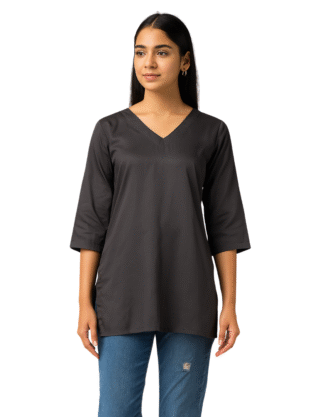 Black Bell Sleeves Kurti